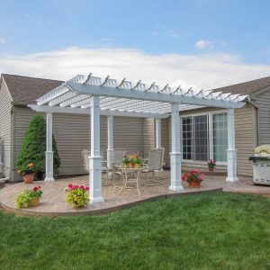 Pergolas on back porch area