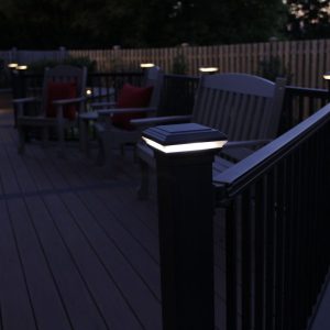 lit deck railing caps