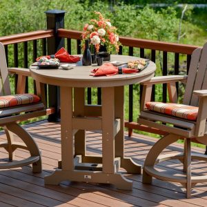 38-Inch-Round-Table-(counter-height)-with-Cozi-Back-Chairs-(2)