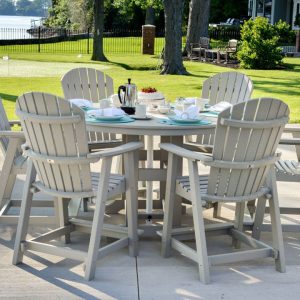 60-Inch-Round-Table-(counter-height)-with-Comfo-Back-Chairs